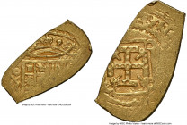 Charles II gold Cob Escudo ND (1690-1698) MXo-L MS62 NGC, Mexico City mint, KM50, Cal-Type 131. 3.39gm. A razor-sharp survivor of this fleeting emissi...