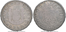 Philip V "Milled" Real 1732-Mo VG10 NGC, Mexico City mint, KM75.1, Cal-503, Yonaka-M1-32 (R). The elusive no assayer or denomination issue, possibly a...