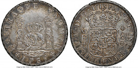 Philip V 8 Reales 1735 Mo-MF MS61 NGC, Mexico City mint, KM103, Cal-1443. Sharp devices and lustrous fields graced by a terracotta-dove tone with peac...