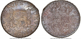 Philip V 8 Reales 1741 Mo-MF AU (Altered Surfaces), Mexico City mint, KM103. A sharp piece, presenting boldly-struck peripheries with a dark tone and ...