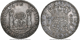 Philip V 8 Reales 1744 Mo-MF AU Details (Cleaned) NGC, Mexico City mint, KM103. Well-centered and cleanly struck. 

HID09801242017

© 2022 Heritage Au...
