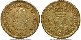 Philip V gold Escudo 1736/5 Mo-MF VF35 NGC, Mexico City mint, KM113. Endowed with a honeyed patina and traces of glistening luster. Though well-circul...