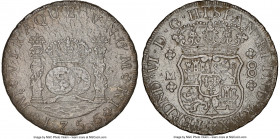 Ferdinand VI 8 Reales 1756 LM-JM AU Details (Sea Salvaged) NGC, Lima mint, KM55.1. Boldly struck, presenting white surfaces with razor-sharp devices d...