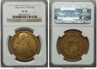 Charles IV gold 8 Escudos 1805 LM-JP VF30 NGC, Lima mint, KM101. A more circulated example with accenting tones. AGW 0.7614 oz. 

HID09801242017

© 20...