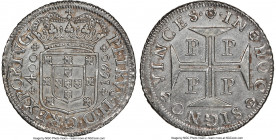 Pedro II 400 Reis 1690-P UNC Details (Cleaned) NGC, Porto mint, KM154.1. Boldly struck with appearances consistent with the conditional qualifier. Sol...
