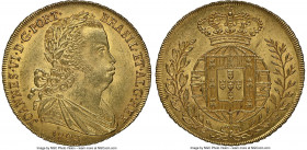 João VI gold 6400 Reis (Peça) 1823 MS63 NGC, Lisbon mint, KM364, Fr-128. Razor-sharp devices and blooming golden surfaces.

HID09801242017

© 2022 Her...