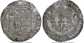 Ferdinand & Isabella 4 Reales ND (1474-1504) S-D MS63 NGC, Seville mint, Cal-564, Cay-2814, 13.75gm. The second finest certified by NGC or PCGS, the e...