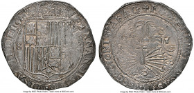 Ferdinand & Isabella 8 Reales ND (1474-1504)-S MS61 NGC, Seville mint, Cal-577, Cay-2844. 27.37gm. S-VIII variety. Tied for the finest certified by th...