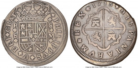 Philip V 8 Reales 1718 S-M VF30 NGC, Seville mint, KM310, Cal-1617, Cay-9268. Just a single year type, and one that never comes in particularly fine c...