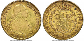 Charles IV gold 2 Escudos 1801 M-FA/MF VF35 NGC, Madrid mint, KM435.1, Cal-1302. A problem-free circulated example, exhibiting honest wear and antique...