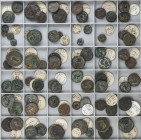 Lote 153 monedas cobres. AE. Incluye Cuadrantes, Semis y Ases. Variedad de cecas como por ejemplo : BAITOLO, BASCUNES, EMPORITON, ERCAVICA, IESO, ILDU...