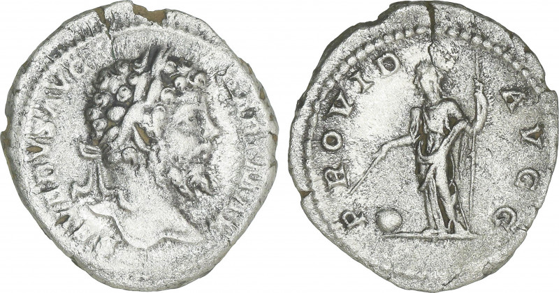 Denario. Acuñada el 200-201 d.C. SEPTIMIO SEVERO. Anv.: SEVERVS AVG. PART. MAX. ...