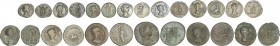 Lote 13 monedas As (4), Sestercio, Antoniniano y Denario (7). Acuñadas el 196-211 d.C. JULIA DOMNA. AE y AR. (Algunas oxidaciones). A EXAMINAR. BC a M...