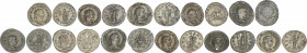 Lote 11 monedas Antoniniano. Acuñadas el 244-249 d.C. FILIPO I. AR y Ve. A EXAMINAR. MBC- a EBC-.