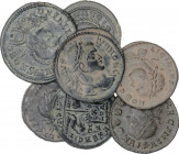 Lote 7 monedas Follis 19 mm. Acuñadas el 317-324 d.C. LICINIO II. AE. Varios tipos, leyendas y exergos. Calidad media-alta. A EXAMINAR. EBC-.