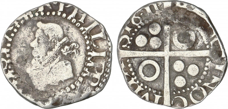 1/2 Croat. 1611. BARCELONA. 1,50 grs. Anillos en 2º y 3er cuartel. AC-370. MBC.