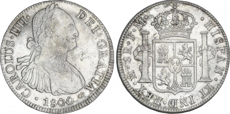 8 Reales. 1800. MÉXICO. F.M. 26,73 grs. AC-965. EBC.