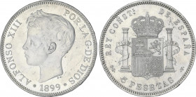 5 Pesetas. 1899 (*18-99). S.G.-V. EBC.