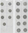 Lote 30 monedas 50 Céntimos a 50 Centavos de Peso. 1869 a 1904. GOBIERNO PROVISIONAL a ALFONSO XIII
 Incluye 7x 50 Céntimos, 12x 1 Peseta, 7x 2 Peset...