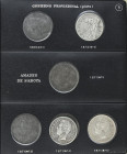 Lote 31 monedas 5 Pesetas. 1870 a 1899. GOBIERNO PROVISIONAL a ALFONSO XIII. Colección bastante completa de Duros. Incluye 1893 P.G.-V y Peso 1897 Man...