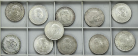 Lote 11 monedas 100 Pesetas. 1966 (*19-66, 67 y 68). A EXAMINAR. EBC a SC.