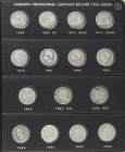 Lote 86 monedas 1/2 Centimo de Escudo a 2 Pesetas. 1777 a 1938. CARLOS III a II REPUBLICA. AE, Br, Ni, AR. Incluye 14x 50 Centimos, 23x 1 Peseta, 3x 1...