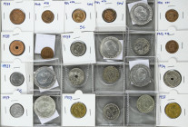 Lote 24 monedas 2 Céntimos a 100 Pesetas. GOB. PROVISIONAL a ESTADO ESPAÑOL. Destacan 5 monedas 100 Pesetas 1966 (*66, 67, 68 (2), 70), serie 1 y 2 Pe...
