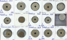 Lote 16 monedas 1 (2), 5 (5), 10 (7) y 50 Mils (2). Br, CuNi, AR. KM-1, 3, 3a, 4. MBC a EBC.