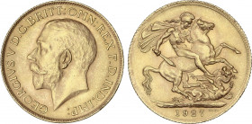 Sovereign. 1927-SA. GEORGE V. 7,98 grs. AU. Fr-5; KM-21. EBC.