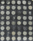 Lote 221 monedas 5 Rappen a 2 Francs. 1879 a 1997. Cuni, Ni, Latón. Restos final de colección. Incluye monedas de 5 (53), 10 (78), 20 (34) Rappen y 1/...