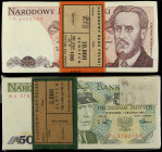 Lote 200 billetes 5.000 y 10.000 Zlotych. POLONIA. En dos fajines originales. Pick-142, 143. SC.