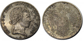 AUSTRIA 1847 A Ferdinand I,Vienna mint 1 THALER SILVER MS28g 
KM# 2240
