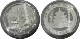 CHINA 2005 People's Republic, 1 oz. Silver Panda ,Proof(Mintage 60000 ) 10 YUAN SILVER MS31.1g 
KM# 1589