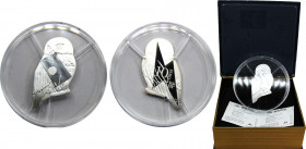 FRANCE 2021 Fifth Republic,Harry Potter-Hedwige,Pairs mint,Proof(Mintage 5000) 10 EURO SILVER PF