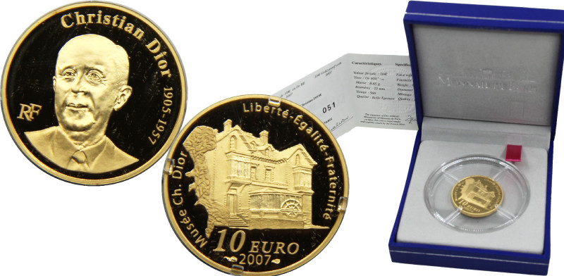 FRANCE 2007 Fifth Republic,50th Anniversary of the Death of Christian Dior,Proof...