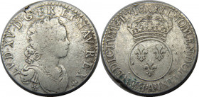 FRANCE 1716 A Louis XV,Kingdom,Paris mint 1/2 ECU SILVER F14.9g 
Dy# 1652a