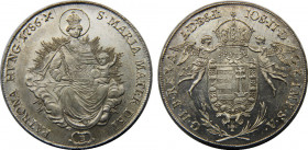 HUNGARY 1786 B Joseph II,Kingdom,Kremnitz mint 1 THALER SILVER MS28.1g 
KM#400.2
