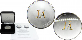 LATVIA 2021 Republic,"Marriage YES and YES", Silver Gilded Proof(Mintage 3000) 5 EURO SILVER UNC