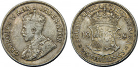 SOUTH AFRICAN 1928 George V ,British, ZUID-AFRIKA 2½ SHILLINGS SILVER XF14.1g 
KM# 19.2