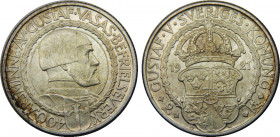 SWEDEN 1921 W Gustaf V,Kingdom,400th Anniversary of Gustaf Vasa's Liberation War 5 KRONOR SILVER MS15g 
KM# 799