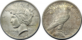UNITED STATES 1926 D "Peace Dollar",Denver mint 1 DOLLAR SILVER AU26.7g 
KM# 150