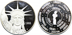 UNITED STATES 1985 Liberty,10 Onzas, Proof MEDAL SILVER PF312.6g