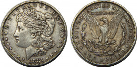 UNITED STATES 1881 "Morgan Dollar",Philadelphia mint 1 DOLLAR SILVER XF26.6g 
KM# 110