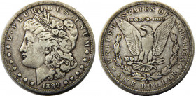 UNITED STATES 1889 O "Morgan Dollar",New Orleans mint 1 DOLLAR SILVER VF26.6g 
KM# 110