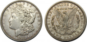 UNITED STATES 1921 "Morgan Dollar",Philadelphia mint 1 DOLLAR SILVER XF26.7g 
KM# 110