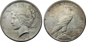 UNITED STATES 1925 "Peace Dollar",Philadelphia mint 1 DOLLAR SILVER MS26.8g 
KM# 150