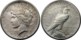 UNITED STATES 1925 S "Peace Dollar",San Francisco mint 1 DOLLAR SILVER MS26.8g 
KM# 150