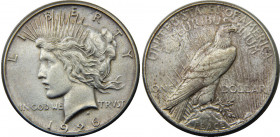 UNITED STATES 1926 S "Peace Dollar",San Francisco mint 1 DOLLAR SILVER AU26.8g 
KM# 150