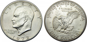 UNITED STATES 1972 S "Eisenhower Dollar",Silver Collectors' Issue,San Francisco mint 1 DOLLAR SILVER MS24.4g 
KM# 203a