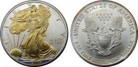 UNITED STATES 2003 "American Silver Eagle",1 oz. Bullion Coin,Philadelphia mint,Giding 1 DOLLAR SILVER MS31.4g 
KM# 273
